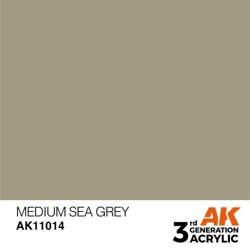 AK Interactive Medium Sea Grey Acrylic Paint 17ml (AK11014)