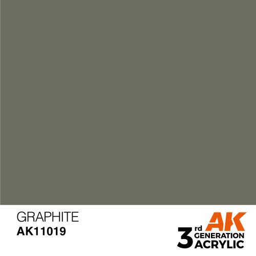 AK Interactive Graphite Acrylic Paint 17ml (AK11019)