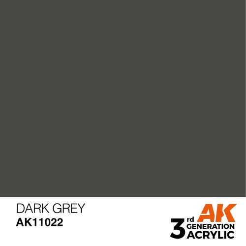 AK Interactive Dark Grey Acrylic Paint 17ml (AK11022)