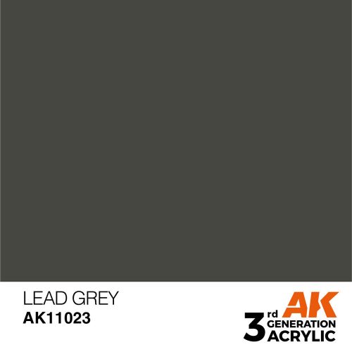 AK Interactive Lead Grey Acrylic Paint 17ml (AK11023)