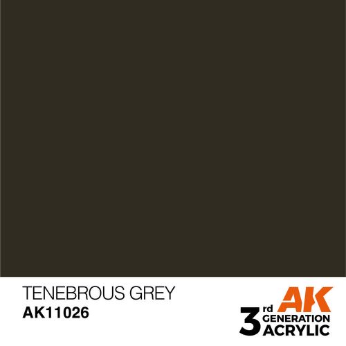 AK Interactive Tenebrous Grey Acrylic Paint 17ml (AK11026)