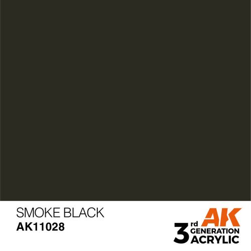 AK Interactive Smoke Black Acrylic Paint 17ml (AK11028)