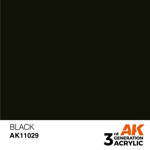 AK Interactive Black Acrylic Paint 17ml (AK11029)