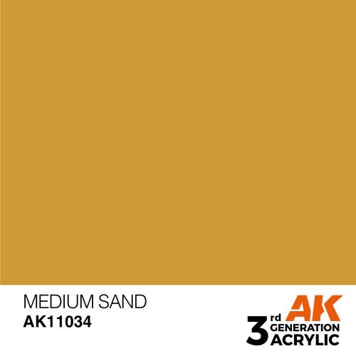 AK Interactive Medium Sand Acrylic Paint 17ml (AK11034)