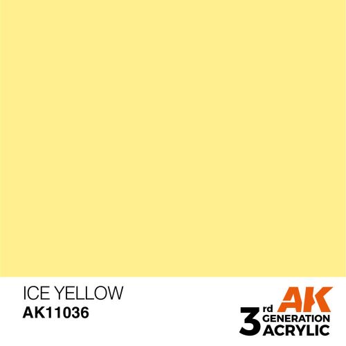 AK Interactive Ice Yellow Acrylic Paint 17ml (AK11036)