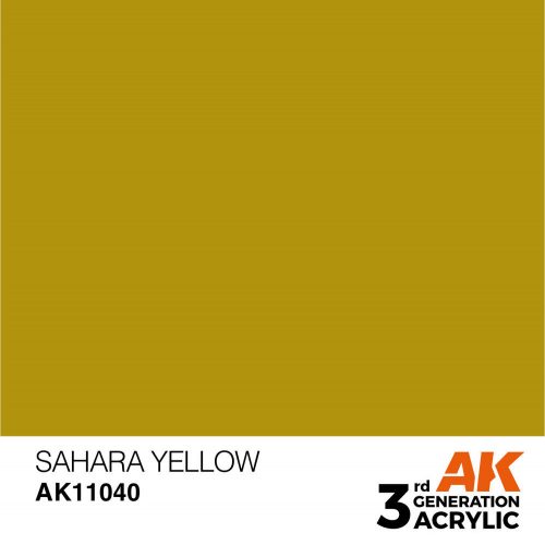 AK Interactive Sahara Yellow Acrylic Paint 17ml (AK11040)