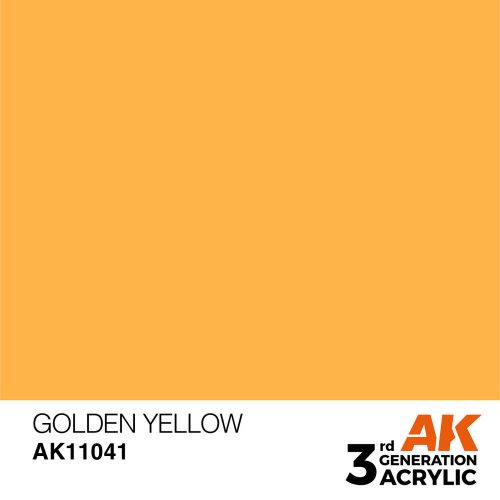 AK Interactive Golden Yellow Acrylic Paint 17ml (AK11041)