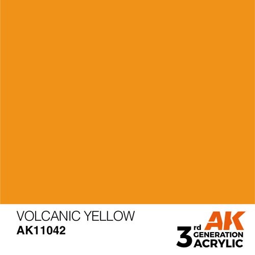 AK Interactive Volcanic Yellow Acrylic Paint 17ml (AK11042)