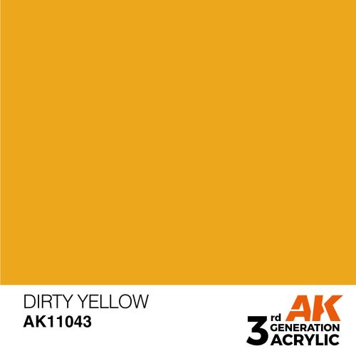 AK Interactive Dirty Yellow Acrylic Paint 17ml (AK11043)