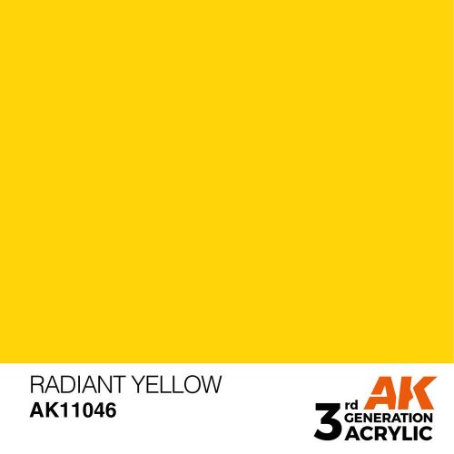 AK Interactive Radiant Yellow Acrylic Paint 17ml (AK11046)