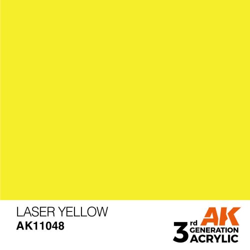 AK Interactive Laser Yellow Acrylic Paint 17ml (AK11048)