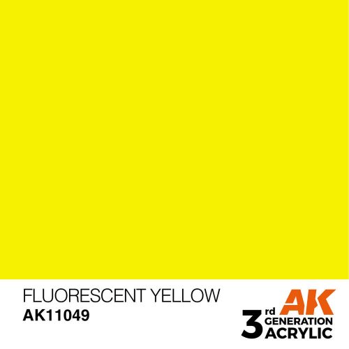 AK Interactive Fluorescent Yellow Acrylic Paint 17ml (AK11049)