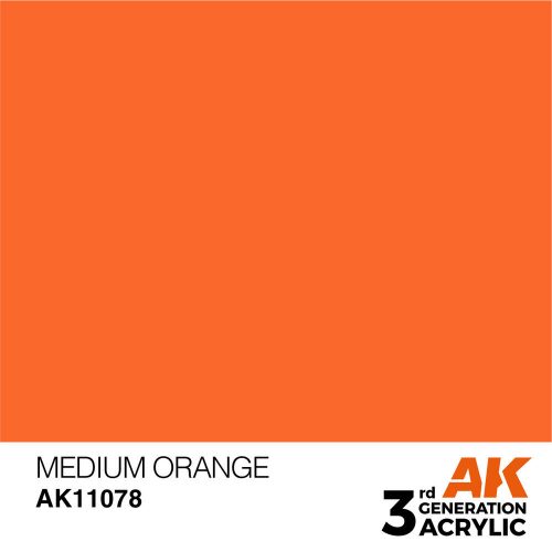 AK Interactive Medium Orange Acrylic Paint 17ml (AK11078)