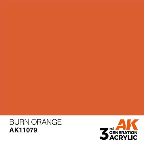 AK Interactive Burn Orange Acrylic Paint 17ml (AK11079)