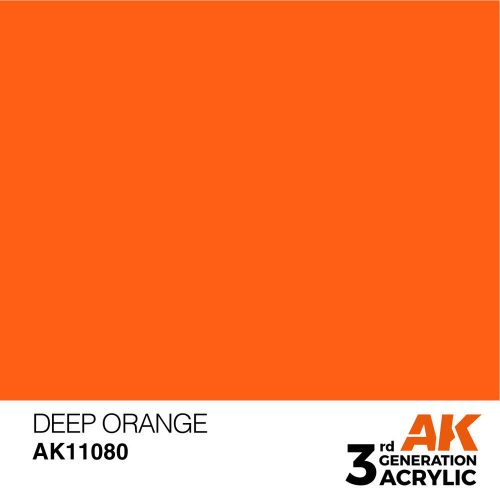 AK Interactive Deep Orange Acrylic Paint 17ml (AK11080)