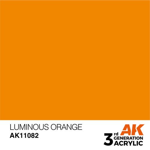 AK Interactive Luminous Orange Acrylic Paint 17ml (AK11082)