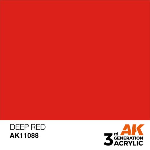 AK Interactive Deep Red Acrylic Paint 17ml (AK11088)