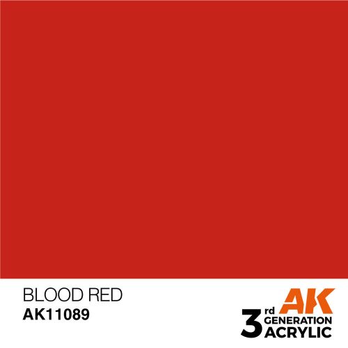 AK Interactive Blood Red Acrylic Paint 17ml (AK11089)