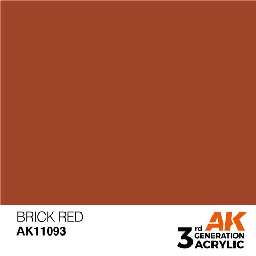 AK Interactive Brick Red Acrylic Paint 17ml (AK11093)