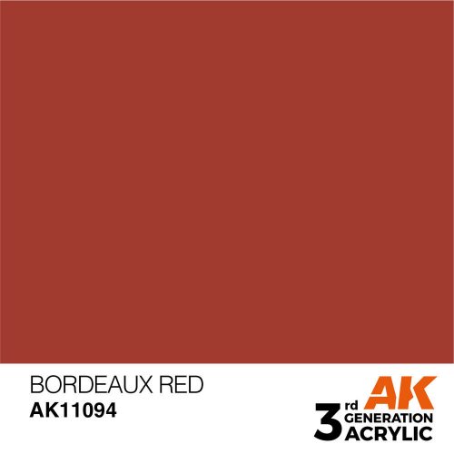 AK Interactive Bordeaux Red Acrylic Paint 17ml (AK11094)