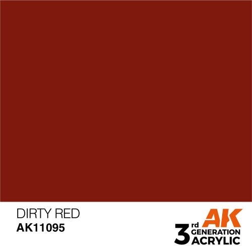 AK Interactive Dirty Red Acrylic Paint 17ml (AK11095)