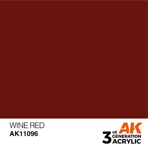 AK Interactive Wine Red Acrylic Paint 17ml (AK11096)