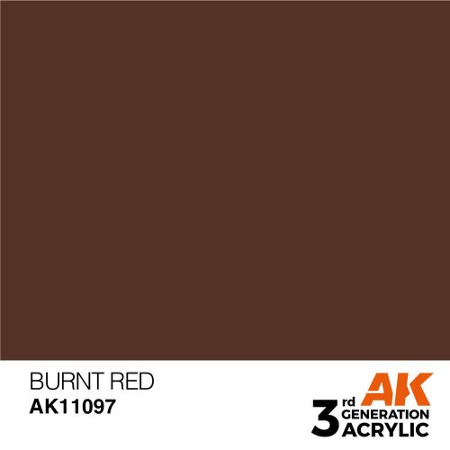 AK Interactive Burnt Red Acrylic Paint 17ml (AK11097)