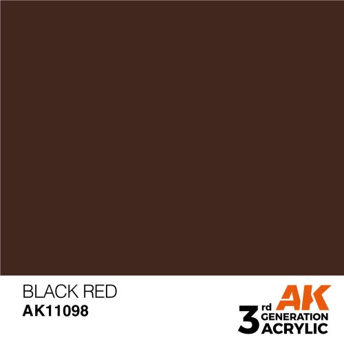 AK Interactive Black Red Acrylic Paint 17ml (AK11098)