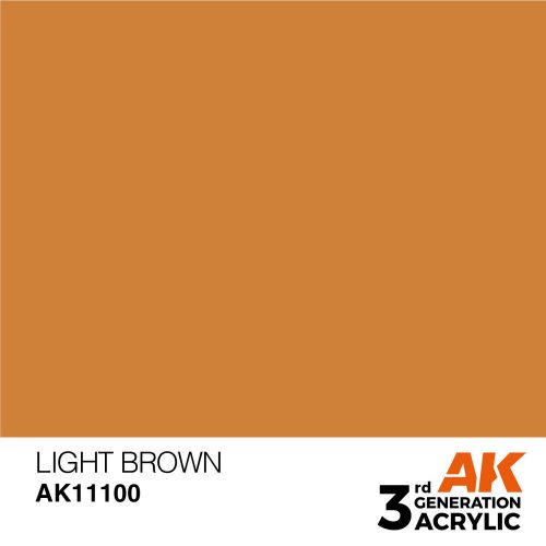 AK Interactive Light Brown Acrylic Paint 17ml (AK11100)