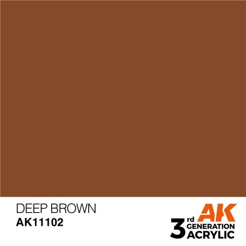 AK Interactive Deep Brown Acrylic Paint 17ml (AK11102)