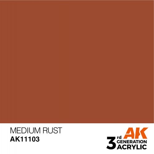 AK Interactive Medium Rust Acrylic Paint 17ml (AK11103)