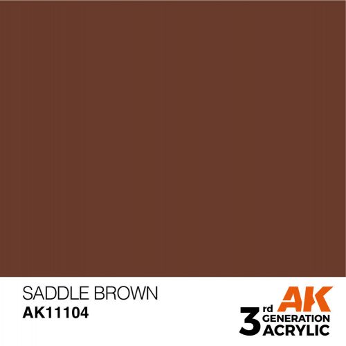 AK Interactive Saddle Brown Acrylic Paint 17ml (AK11104)