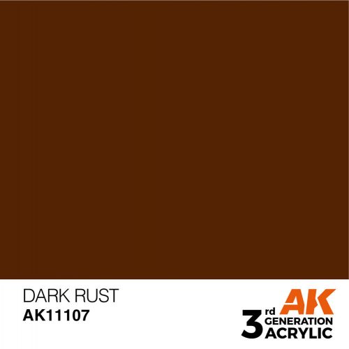 AK Interactive Dark Rust Acrylic Paint 17ml (AK11107)