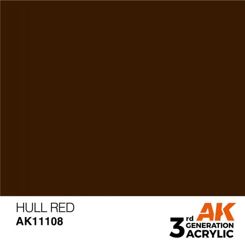 AK Interactive Hull Red Acrylic Paint 17ml (AK11108)