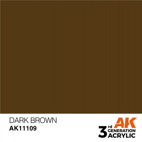 AK Interactive Dark Brown Acrylic Paint 17ml (AK11109)