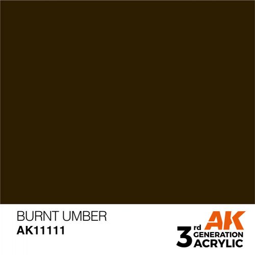 AK Interactive Burnt Umber Acrylic Paint 17ml (AK11111)