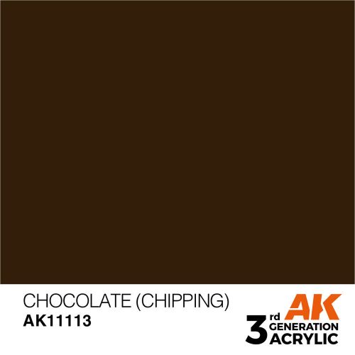 AK Interactive Chocolate (Chipping) Acrylic Paint 17ml (AK11113)