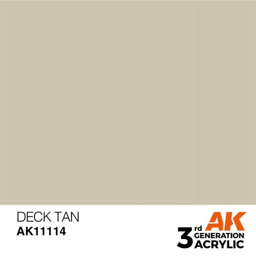 AK Interactive Deck Tan Acrylic Paint 17ml (AK11114)