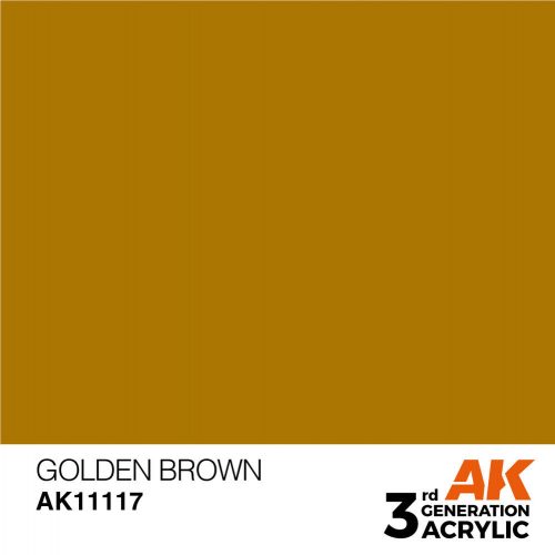 AK Interactive Golden Brown Acrylic Paint 17ml (AK11117)