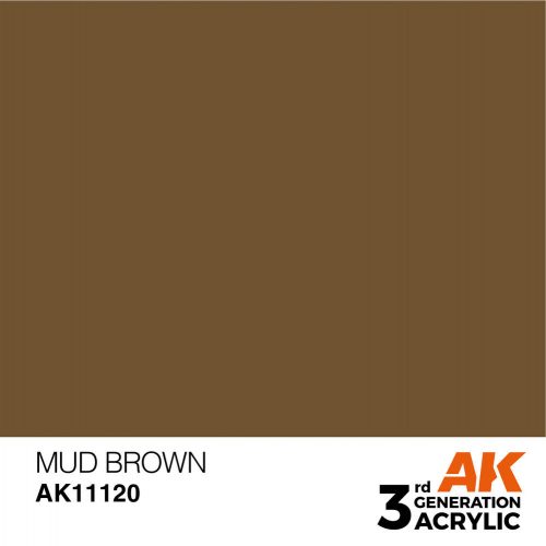 AK Interactive Mud Brown Acrylic Paint 17ml (AK11120)