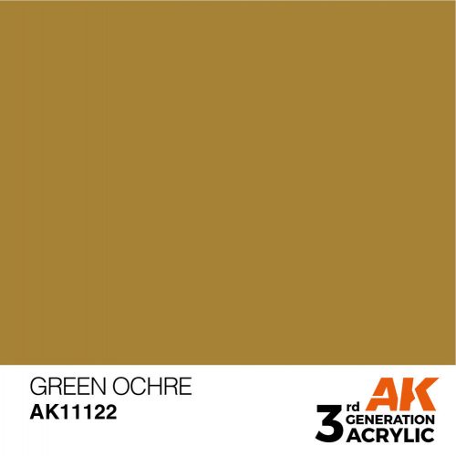 AK Interactive Green Ocher Acrylic Paint 17ml (AK11122)