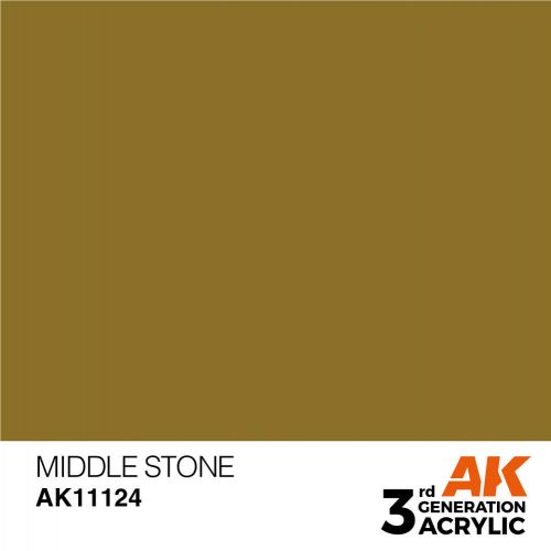 AK Interactive Middle Stone Acrylic Paint 17ml (AK11124)