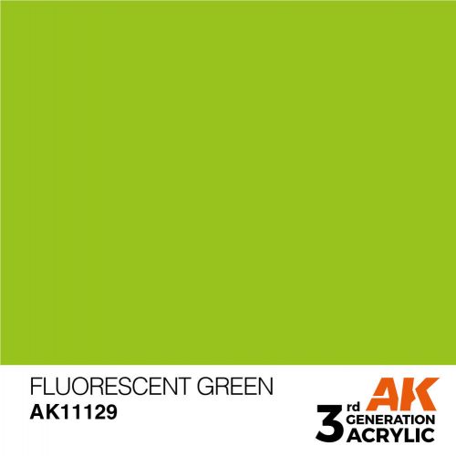 AK Interactive Fluorescent Green Acrylic Paint 17ml (AK11129)