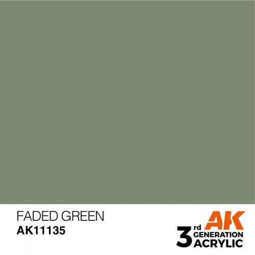 AK Interactive Faded Green Acrylic Paint 17ml (AK11135)