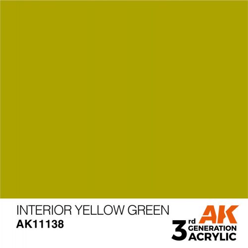 AK Interactive Interior Yellow Green Acrylic Paint 17ml (AK11138)