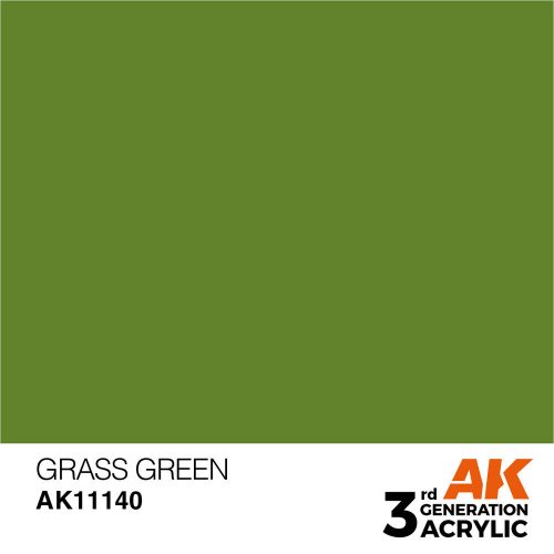 AK Interactive Grass Green Acrylic Paint 17ml (AK11140)