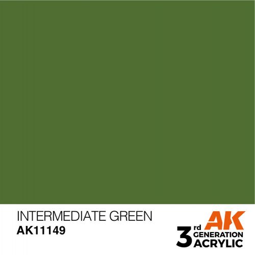 AK Interactive Intermediate Green Acrylic Paint 17ml (AK11149)