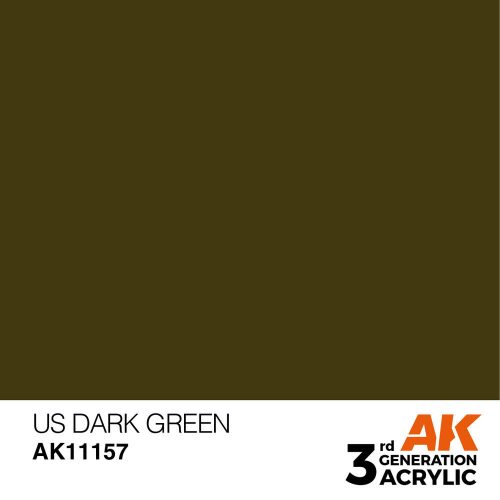 AK Interactive US Dark Green Acrylic Paint 17ml (AK11157)