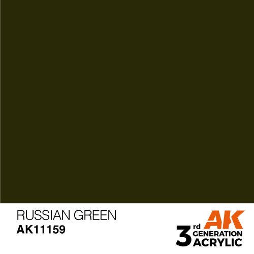 AK Interactive Russian Green Acrylic Paint 17ml (AK11159)