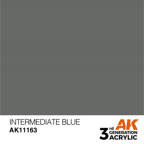 AK Interactive Intermediate Blue Acrylic Paint 17ml (AK11163)